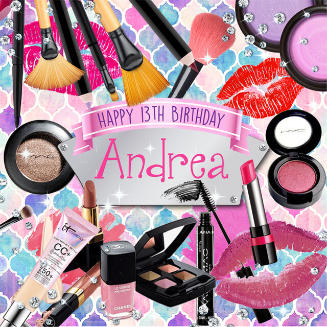 Makeup (Square Cake Topper)