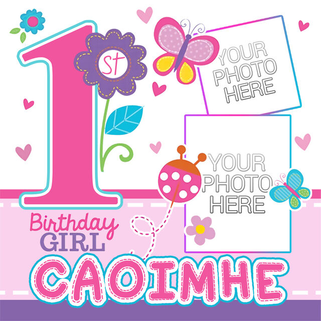 Birthday Girl (Square Cake Topper)