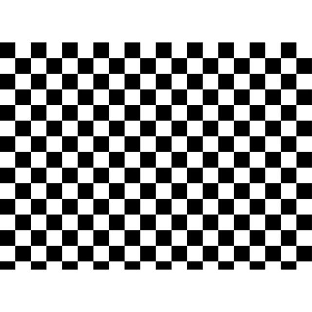 Chequered  (Rectangle Cake Topper)