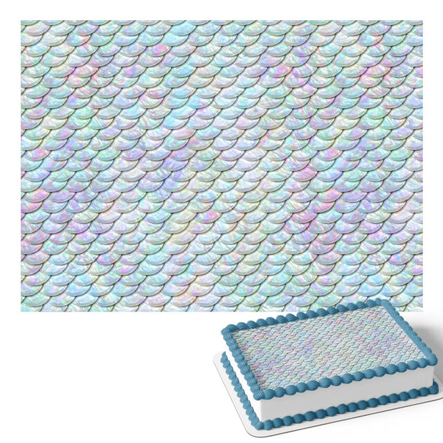 Mermaid Scales (Rectangle Cake Topper)