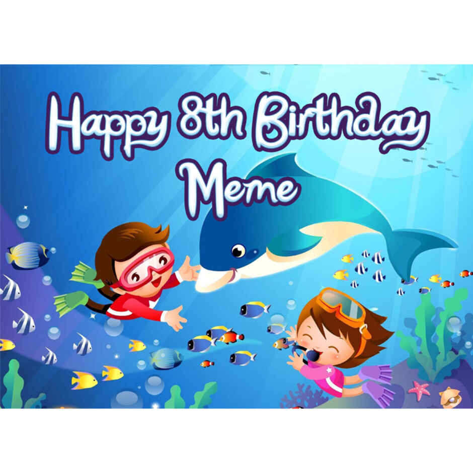 Ocean-Personalised-Rectangle-Edible-Cake-Topper