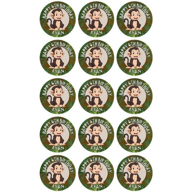 Monkey (Cupcake Toppers)
