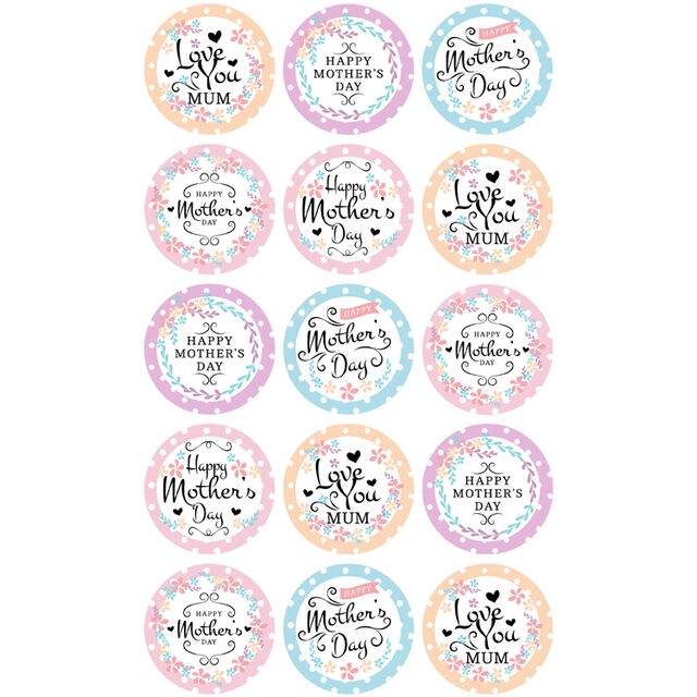 Mothers Day (Cupcake Toppers)