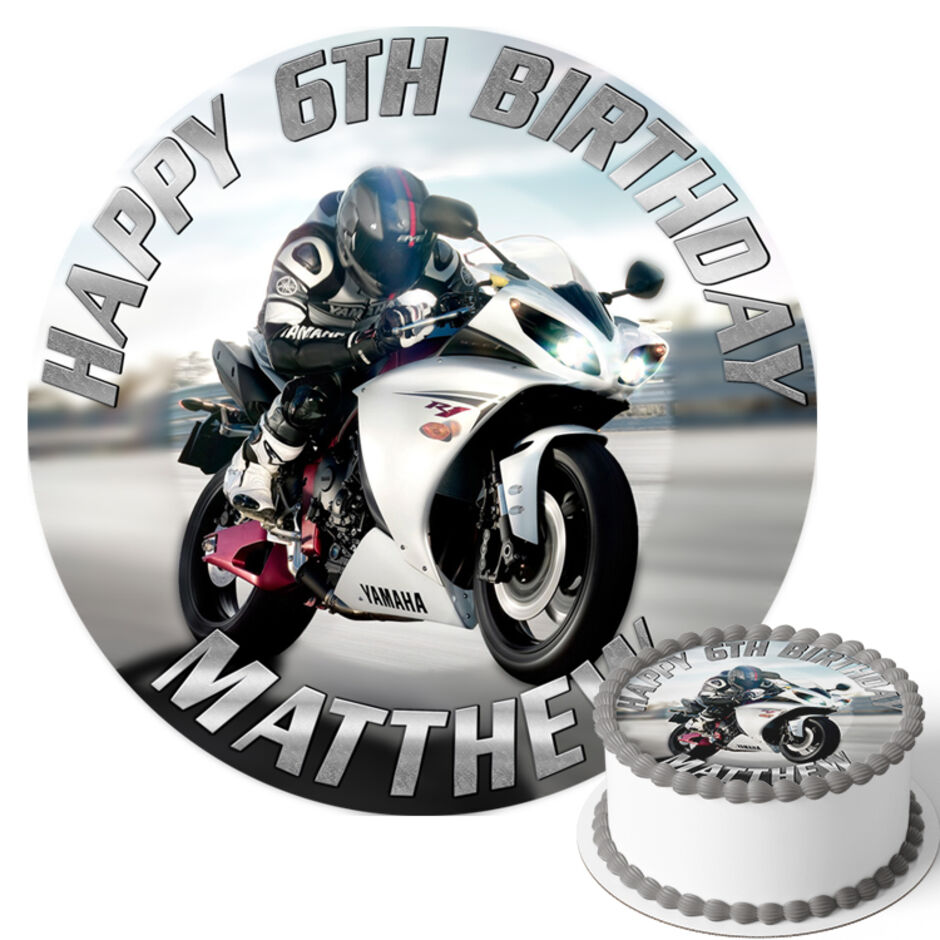 Motorbike-Personalised-Round-Edible-Cake-Topper-Main-Imagejpg