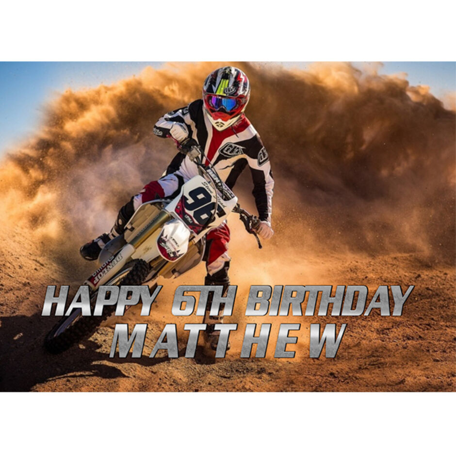 Motorcross-Personalised-Rectangle-Edible-Cake-Topper-b