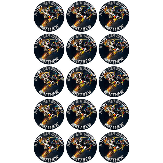 Motorcross (Cupcake Toppers)
