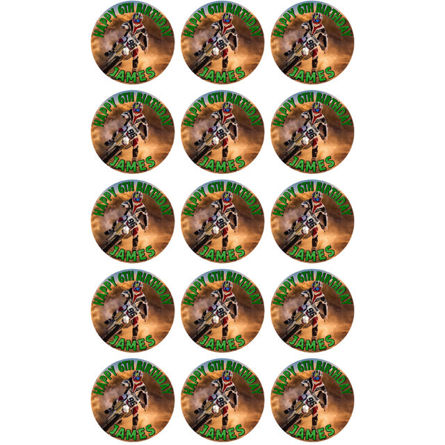 Motorcross (Cupcake Toppers)