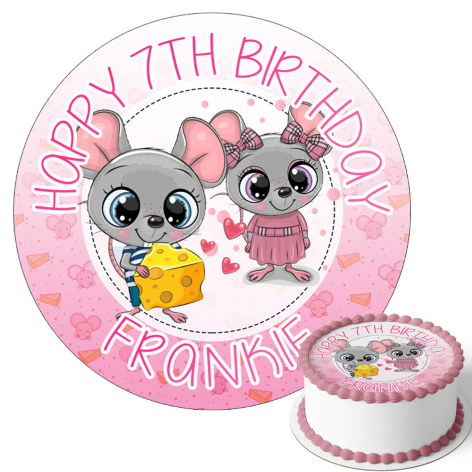 Mouse-Personalised-Round-Edible-Cake-Topper-Main-Image