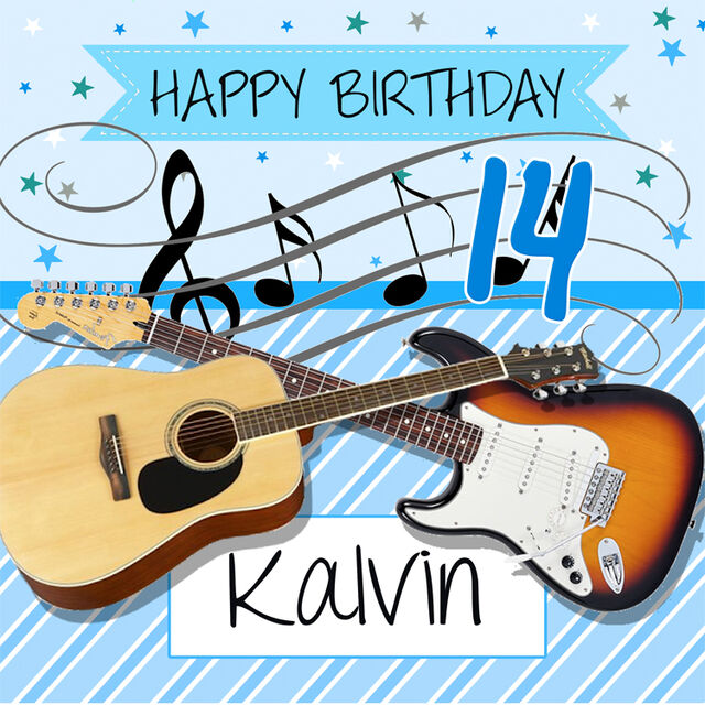 Guitar (Square Cake Topper)