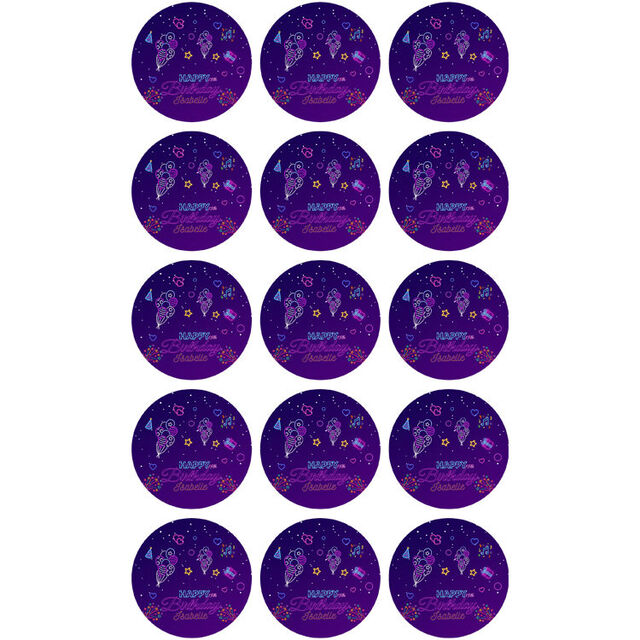 Neon (Cupcake Toppers)