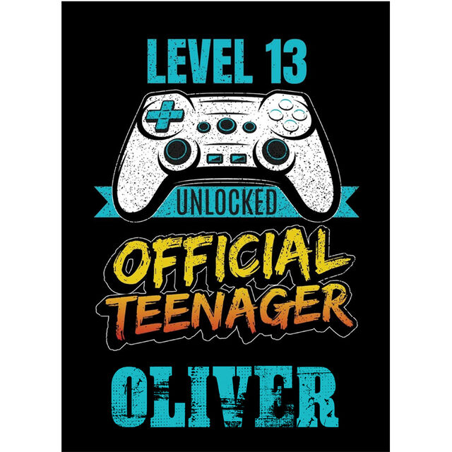 Official Teenager (Rectangle Cake Topper)