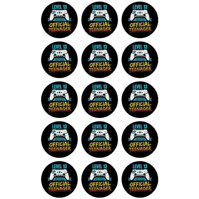 Official Teenager (Cupcake Toppers)