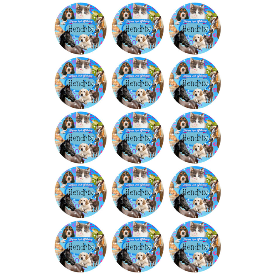Pet-Animals-Personalised-Round-Edible-Cup-Cake-Toppers-Blue