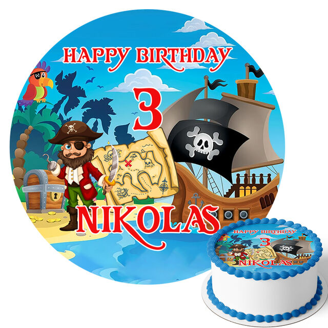 Pirates (Round Cake Topper)