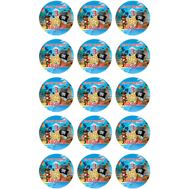 Pirates (Cupcake Toppers)
