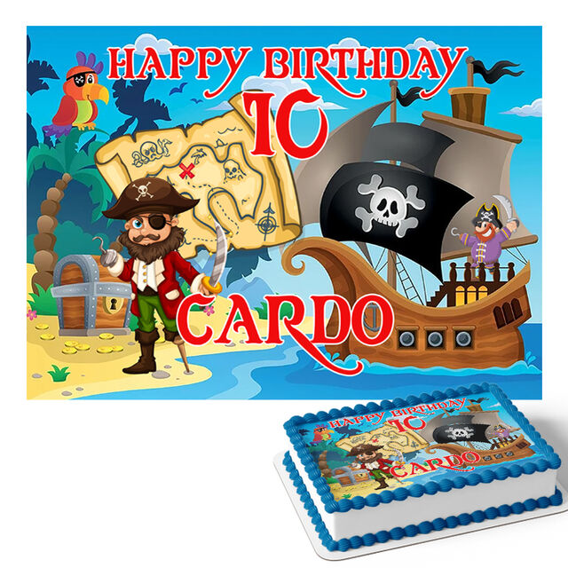 Pirates (Rectangle Cake Topper)