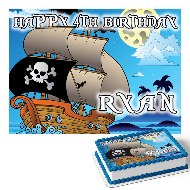 Pirates (Rectangle Cake Topper)