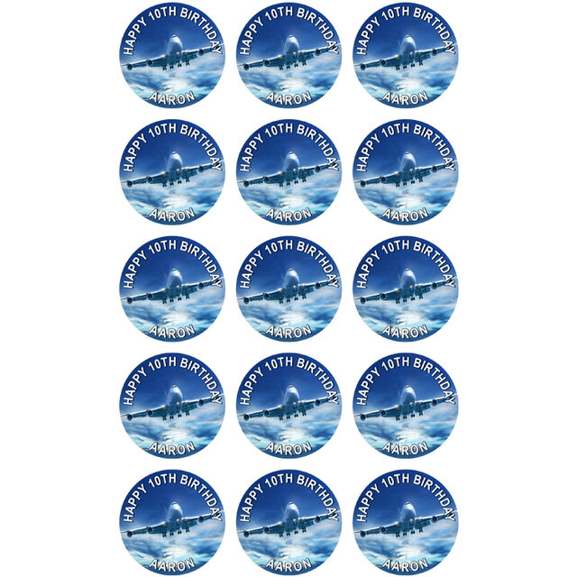 Air Plane (Cupcake Toppers)