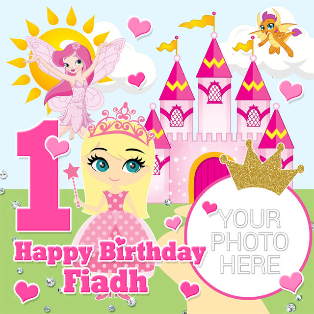 Princess (Square Cake Topper)