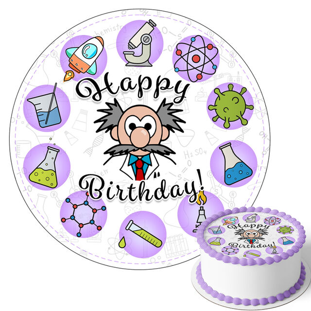Science (Round Cake Topper)