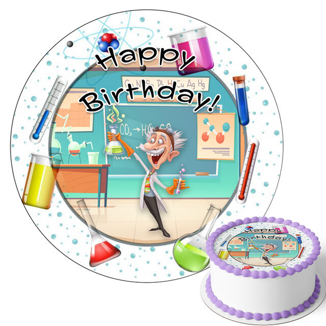 Science (Round Cake Topper)