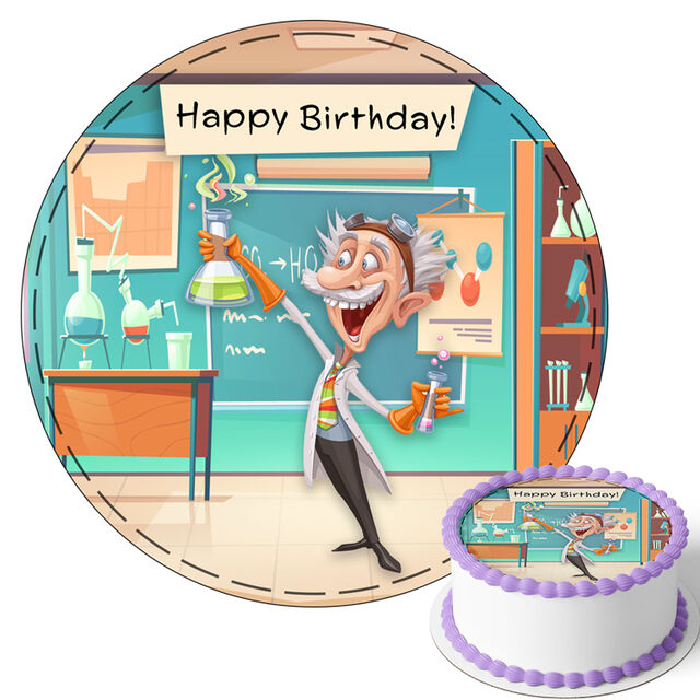 Science (Round Cake Topper)