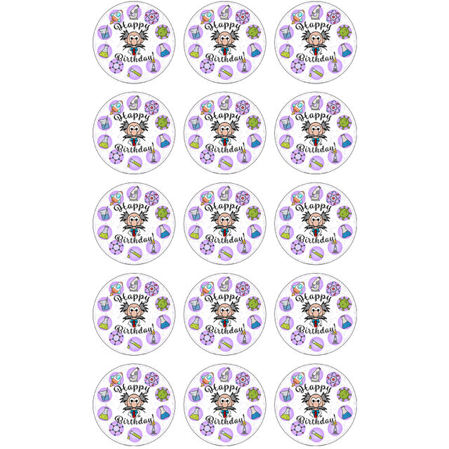 Science (Cupcake Toppers)