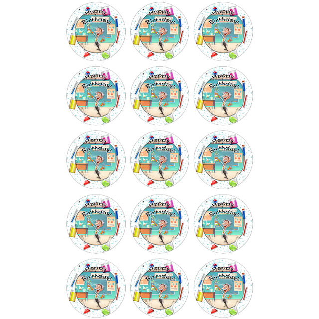 Science (Cupcake Toppers)