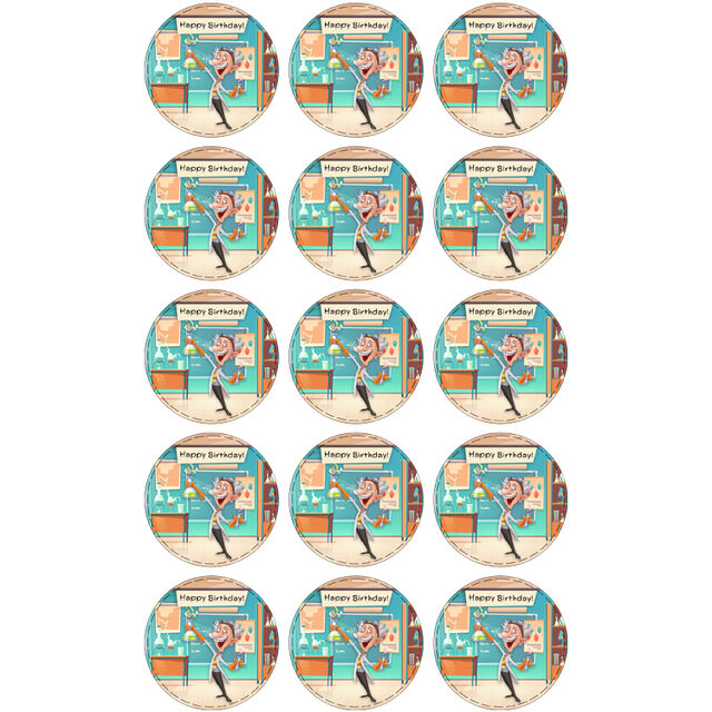 Science (Cupcake Toppers)