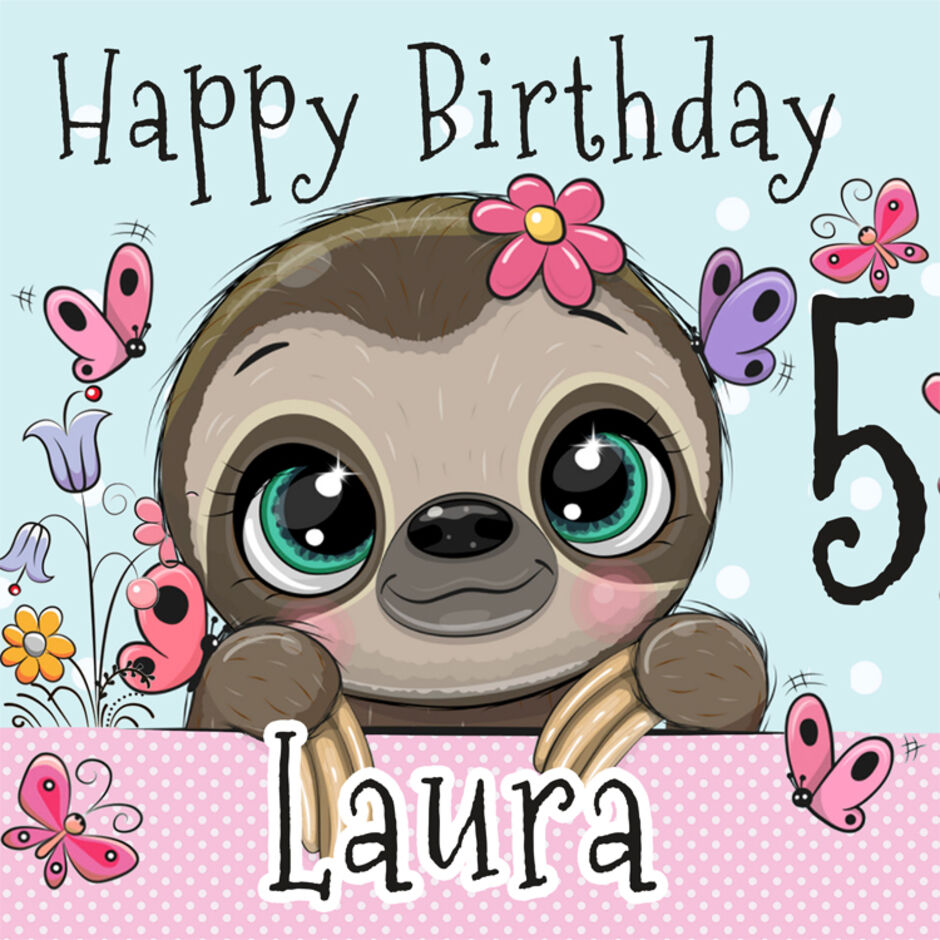 Sloth-Perspmalised-Square-Edible-Cake-Topper