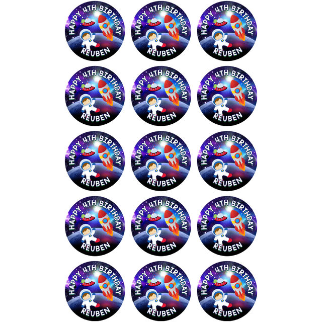 Kids Space Theme (Cupcake Toppers)