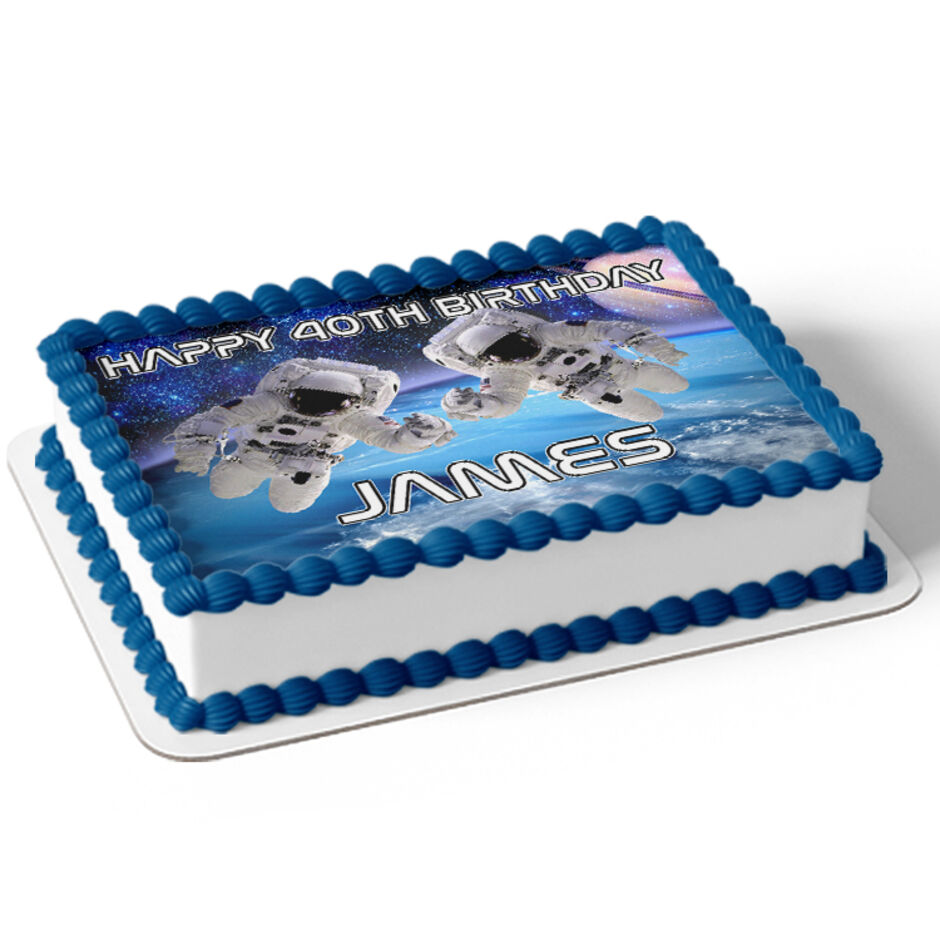 Space-Astronaut-Personalised-Rectangle-Edible-Cake-Topper-Cake-View-c