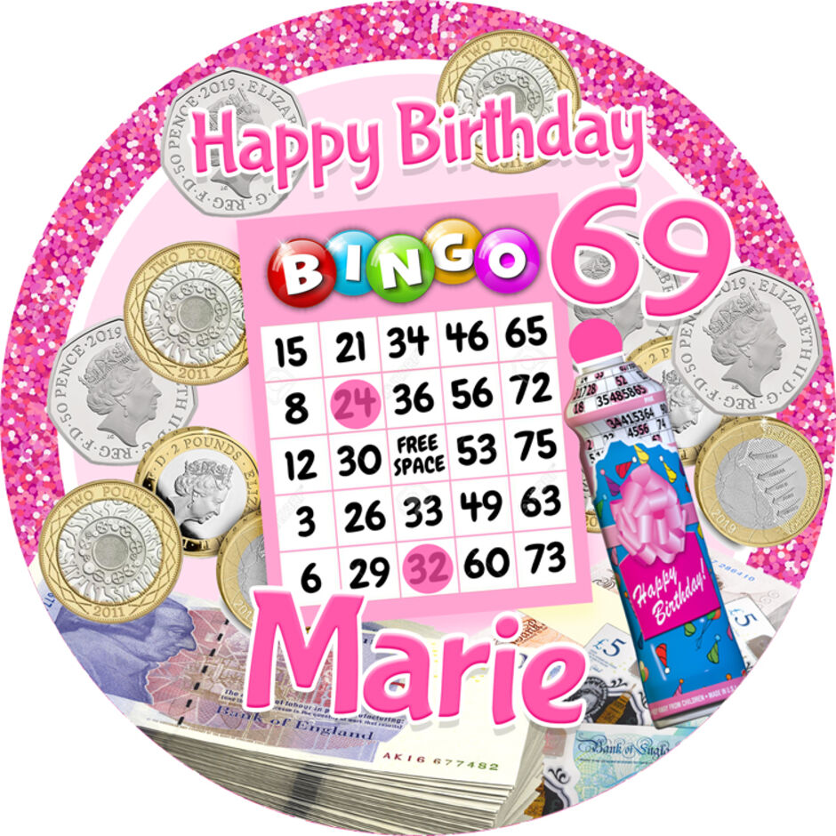 Bingo-Personalised-Round-Edible-Birthday-Cake-Topper
