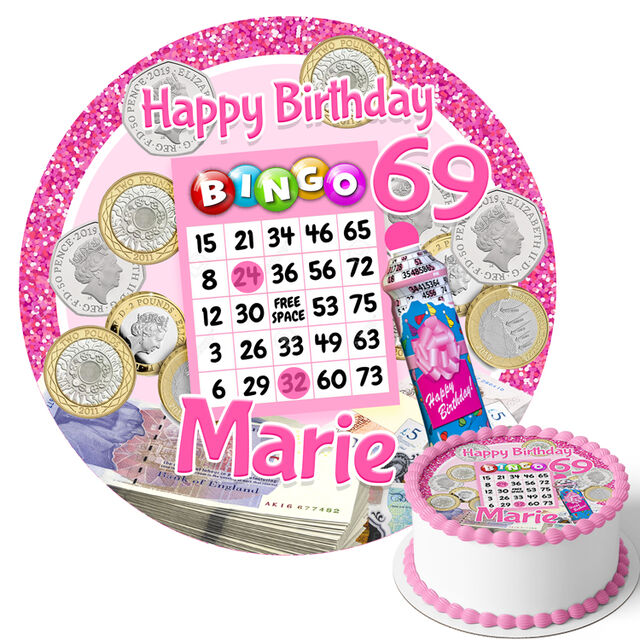 Bingo (Round Cake Topper)