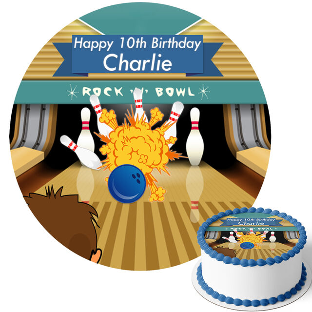 Bowling (Round Cake Topper)