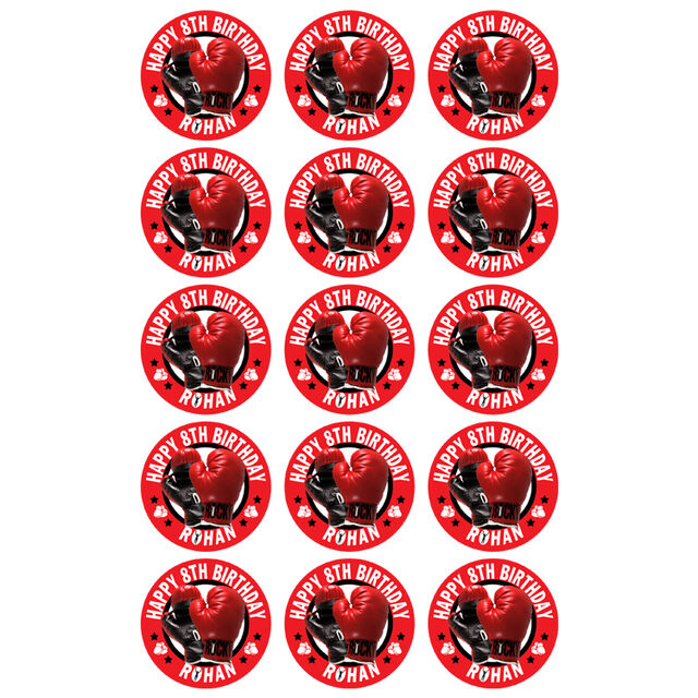 Boxing (Cupcake Toppers)