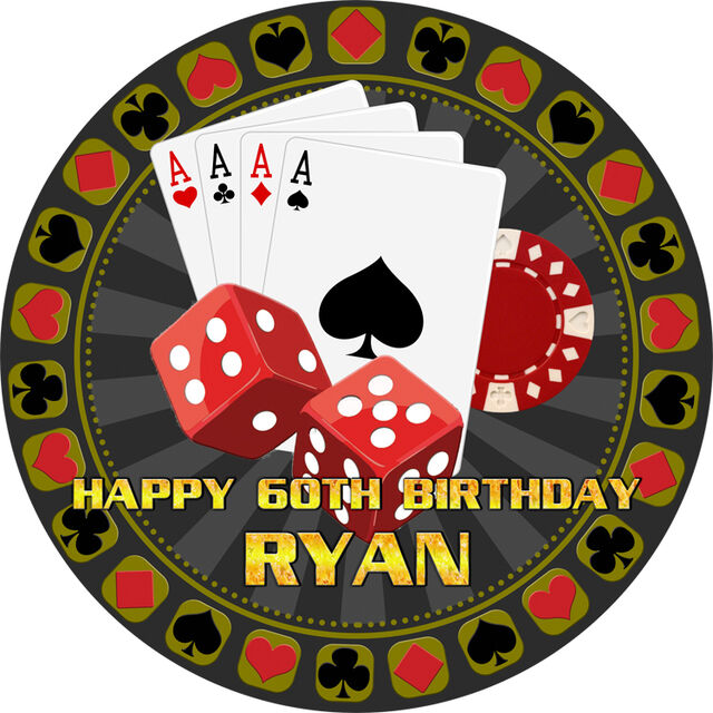 Casino (Round Cake Topper)