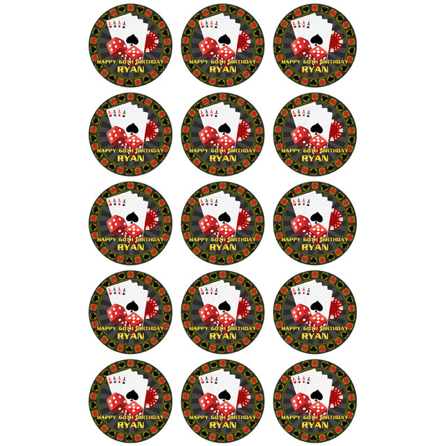 Casino (Cupcake Toppers)