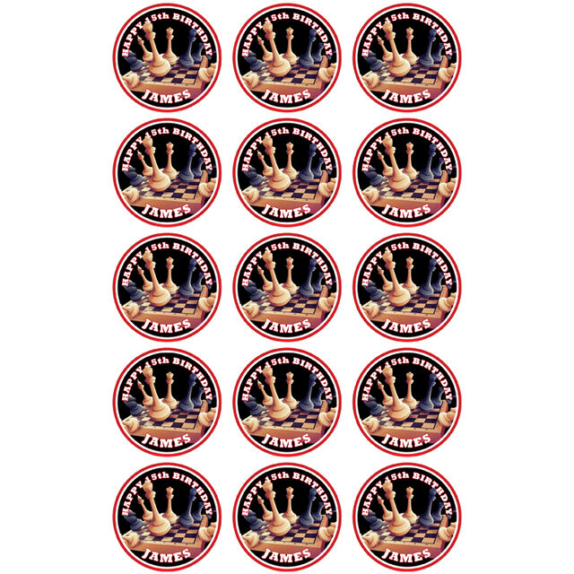 Chess (Cupcake Toppers)