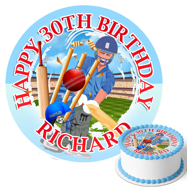 Cricket (Round Cake Topper)