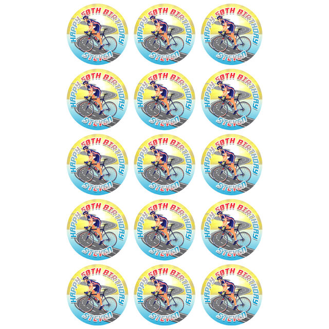 Cycling (Cupcake Toppers)