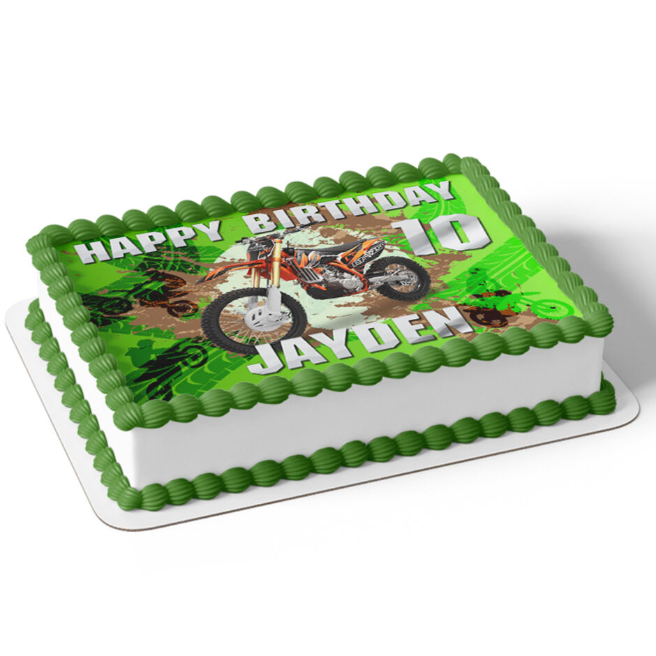 Dirt-Bike-Personalised-Rectangle-Edible-Cake-Topper-Green-b