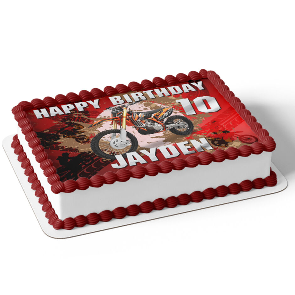 Dirt-Bike-Personalised-Rectangle-Edible-Cake-Topper-Red-a