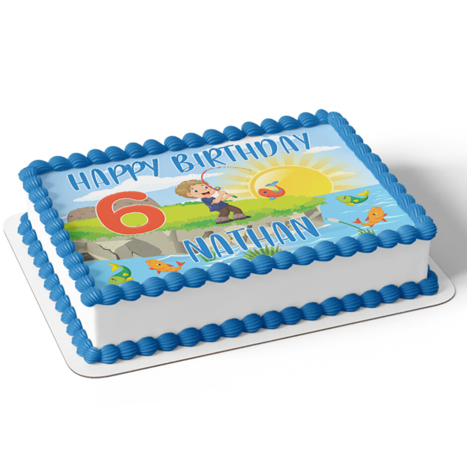 Fishing-Cartoon-Personalised-Rectangle-Edible-Cake-Topper-a