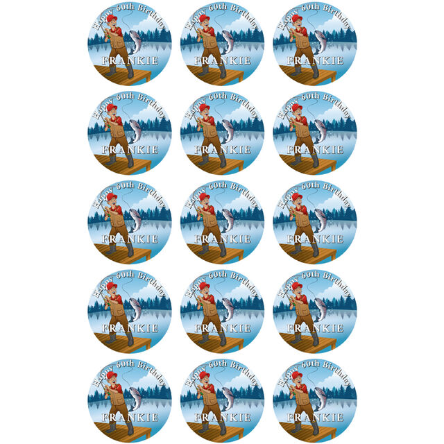 Fishing (Cupcake Toppers)
