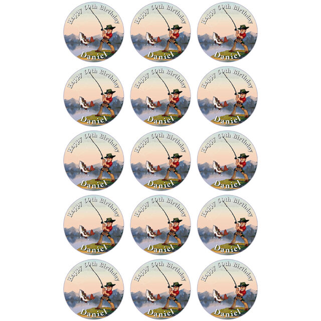 Fishing (Cupcake Toppers)