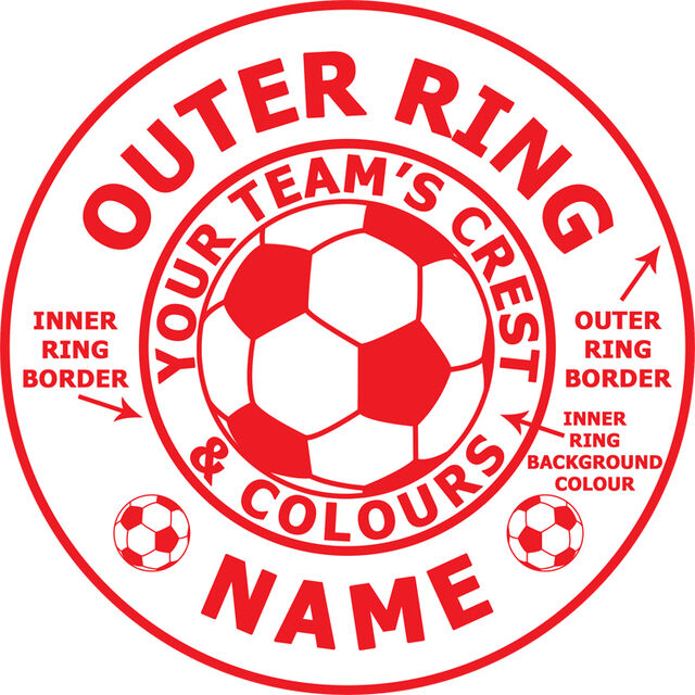 Any Football Team (Round Cake Topper)