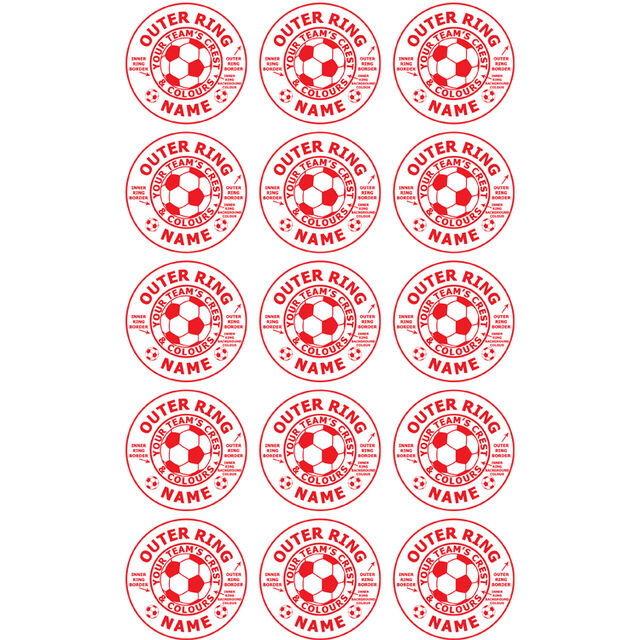 Any Football Team (Cupcake Toppers)