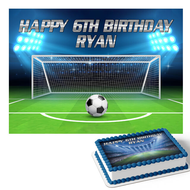 Football (Rectangle Cake Topper)