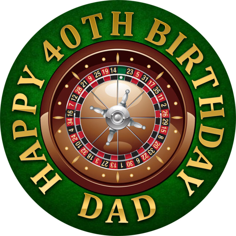 Russian-Roulette-Personalised-Round-Edible-Cake-Topper